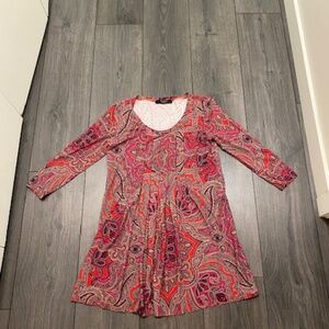 MaxMara Weekend Paisley Boho Tunic Top Size S